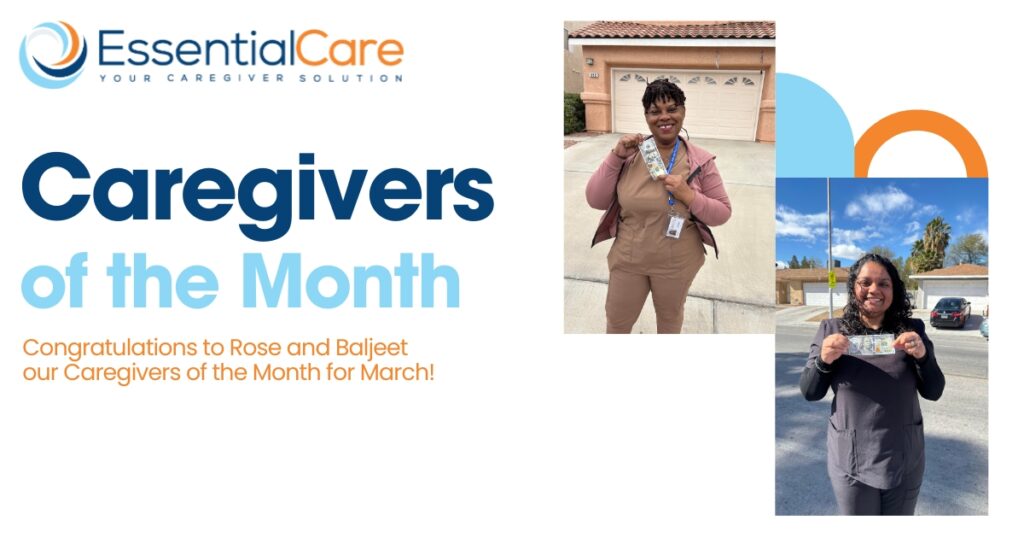 Congratulations to Rose and Baljeet, our Caregivers of the Month for March!