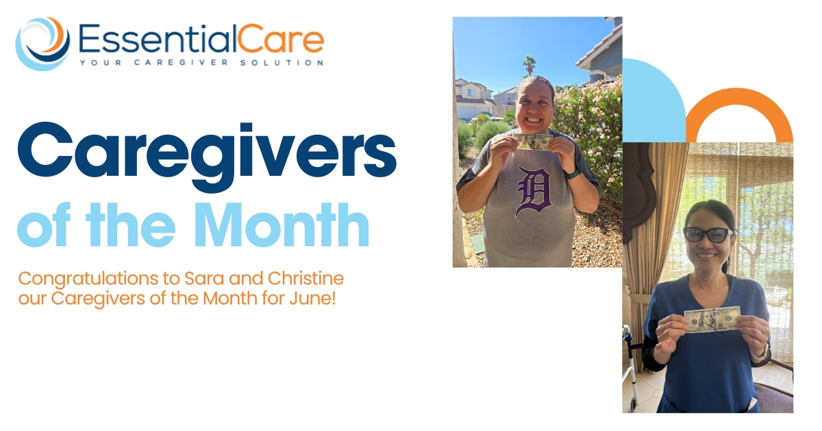 Congratulations to Sara and Christine our Caregivers of the Month for June!