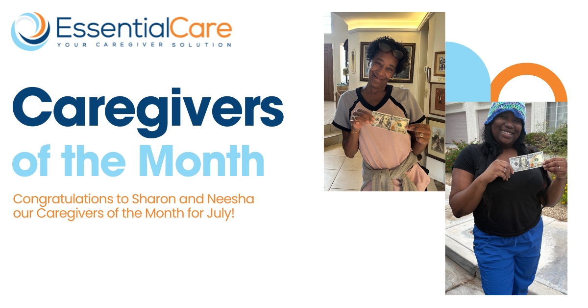 Congratulations to Sharon and Neesha our Caregivers of the Month for July!