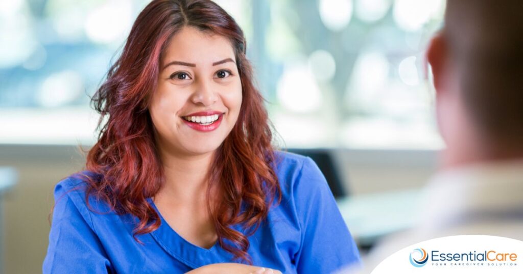 A Caregiver displays traits sought after by Caregiver Agencies.