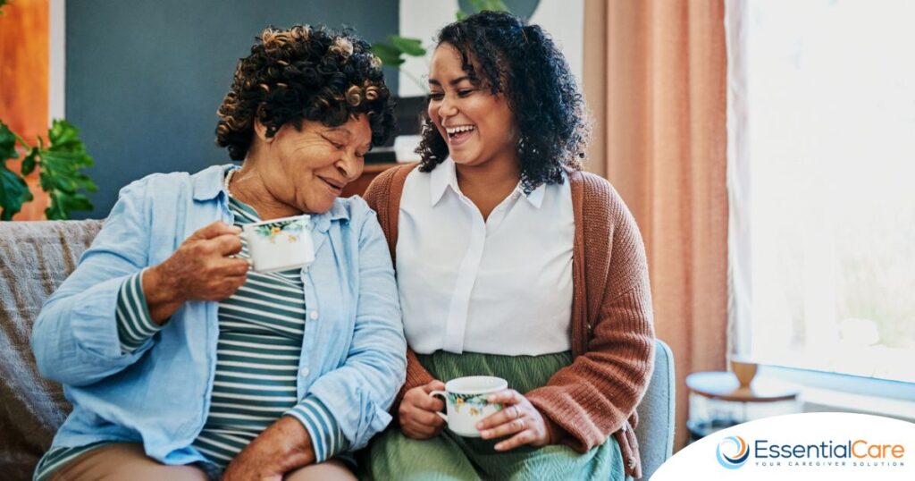 A family caregiver enjoys the benefits of respite care.